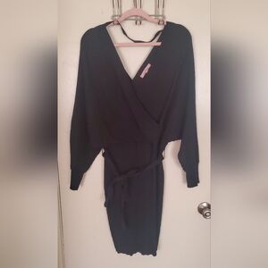 Love Tree 3X Black Sweater Dress